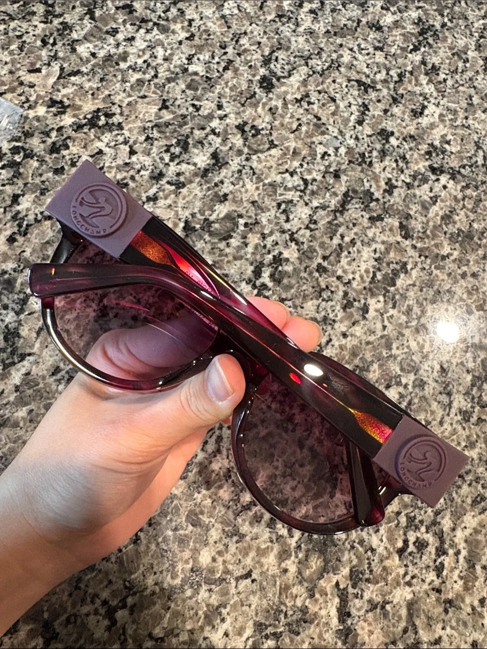 NWT Longchamp Polarized Women's Sunglasses - Dark Burgundy